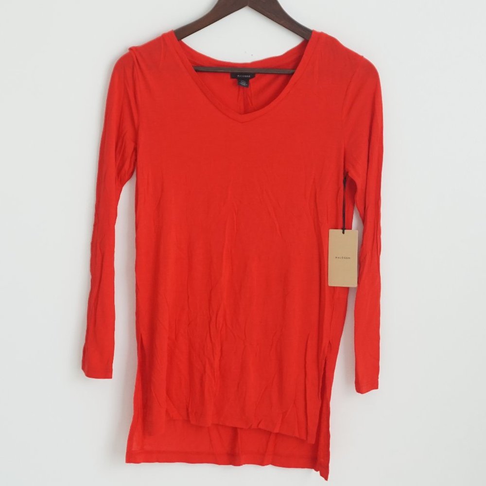 NWT Halogen Red Lightweight Tunic Size XS